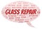 Glass Repair word cloud