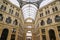 Glass roof and arching dome of Galleria Umberto I - Naples, Campania, Italy