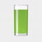 Glass of Smoothie with kiwi or spinach and cucumber juice. Beverage, realistic vector.