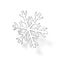 Glass snowflake