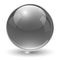 Glass sphere black