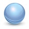 Glass sphere blue