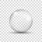 Glass sphere. Realistic water bubble. Soap bubble