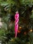 Glass spiral icicle - Christmas toy of the times of the USSR