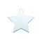 Glass star, 3D realistic blank clear five point award star, transparent trophy prize