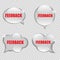 Glass Transparency Feedback Speech Bubble Vector