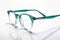 Glass trending eyewear white studio photo. Generate Ai