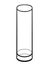Glass vase, transparent, cylindrical - linear picture for coloring.