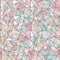 Glass vitrage mosaic kaleidoscopic seamless pattern background