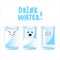 Glass of water.drink more water. graphic design concept of the benefits of drinking water, reasons to drink water
