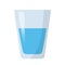 Glass of water flat design Icon