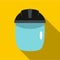 Glass welding mask icon, flat style