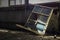 Glass window panes in abandoned building