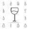 glass of wine dusk icon. Drinks & Beverages icons universal set for web and mobile