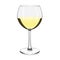 Glasse with white wine