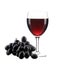 Glasse of wine and ripe grape