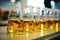 Glasses background drink beverage alcohol whiskey bottle scotch glass closeup liquid bar brandy table