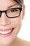 Glasses eyewear woman portrait close up