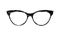 Glasses grunge texture vector. Accessory art black collection cool flat design. Elegant spectacles white background