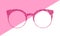 Glasses grunge texture vector. Accessory Art collection cool flat design. Elegant spectacles on a white background