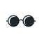 Glasses icon. Eyeglasses black silhouette symbol.