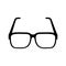 Glasses icon, sign or logo, Flat design