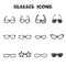 Glasses icons