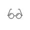Glasses line icon, outline vector logo, linear pictogram