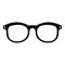 Glasses for myopic icon, simple style.