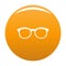 Glasses for myopic icon vector orange