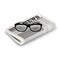 Glasses and newspaper isolated