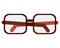 glasses optical flat icon