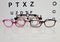 Glasses for selection of diopters in ophthalmological clinic