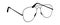 Glasses silhouettes. Black eyewear vintage hipster eyeglasses, angle view, fashionable modern eyewear, classic elegance