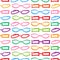 Glasses and Sunglasses Colorful Seamless Pattern.