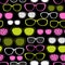 Glasses and sunglasses seamless pattern