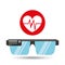 Glasses technology heart pulse application media