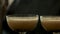 Glasses of thick alcohol cocktails, close up.