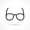 Glasses thin line icon