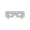 Glasses thin line icon. Linear vector symbol