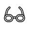 Glasses vector, Feast of Saint Patrick line icon