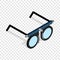 Glasses for vision testing isometric icon