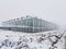 A glasshouse where it snows in winter