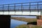 Glasson Dock, River Condor, old railway bridge