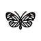 glasswing butterfly spring color icon vector illustration