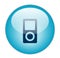 Glassy Blue Music Player Icon