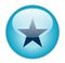 Glassy Blue Star Icon