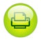 Glassy Green Printer Icon