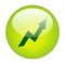 Glassy Green Profit Icon