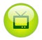 Glassy Green Television Icon